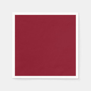 Solid colour plain Garnet Red Napkin