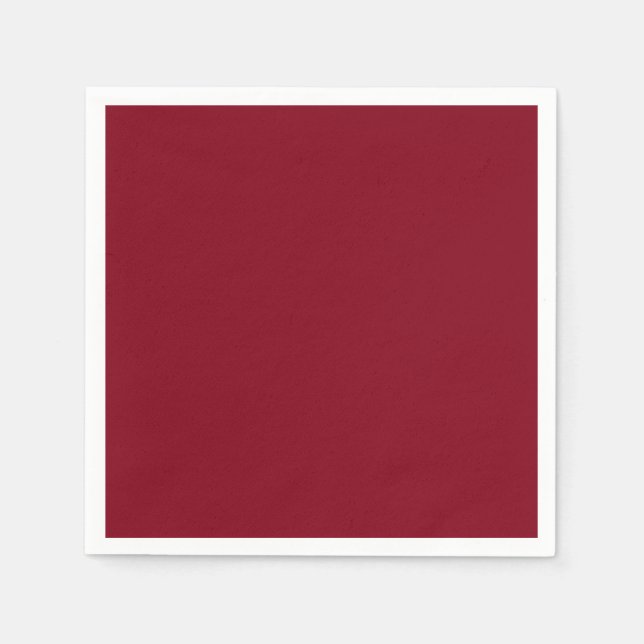  Solid colour plain Garnet Red Napkin (Front)