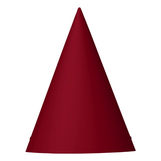  Solid colour plain Garnet Red Party Hat (Front)