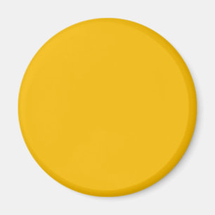 Solid colour plain hot yellow freesia magnet