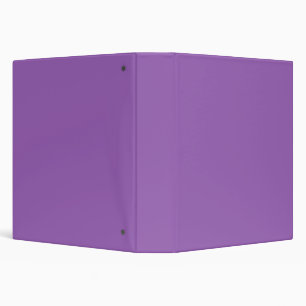 Solid colour plain iris soft purple binder