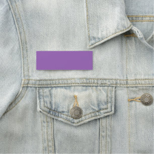 Solid colour plain iris soft purple name tag