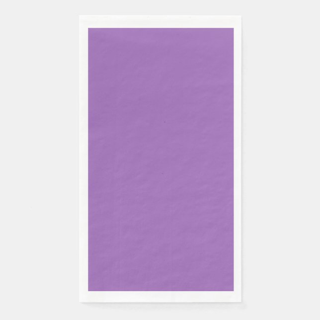 Solid colour plain iris soft purple napkin (Front)