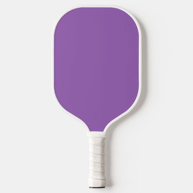 Solid colour plain iris soft purple pickleball paddle (Front)