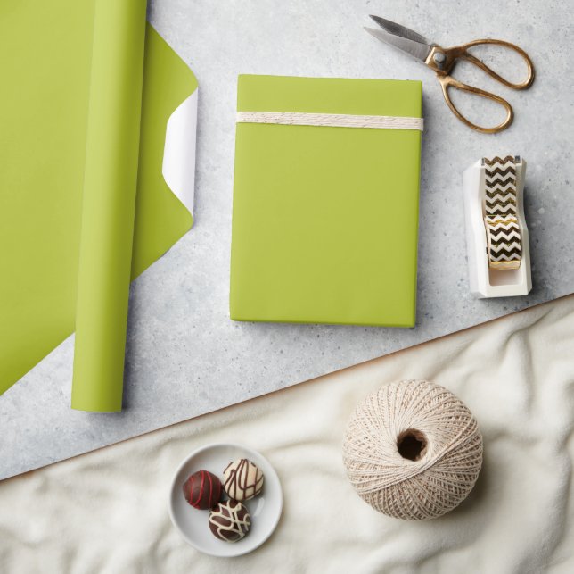 Solid colour plain lime grape green wrapping paper (Crafts)