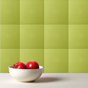 Solid colour plain lime green lemon grass tile