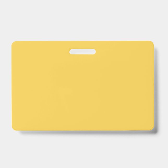 Solid colour plain Marigold Yellow Badge (Front)