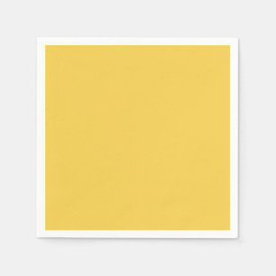 Solid colour plain Marigold Yellow Napkin