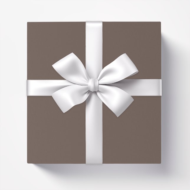 Solid colour plain medium taupe pastel brown wrapping paper (Creator Uploaded)
