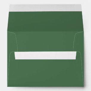 Solid colour plain Moss Green Envelope