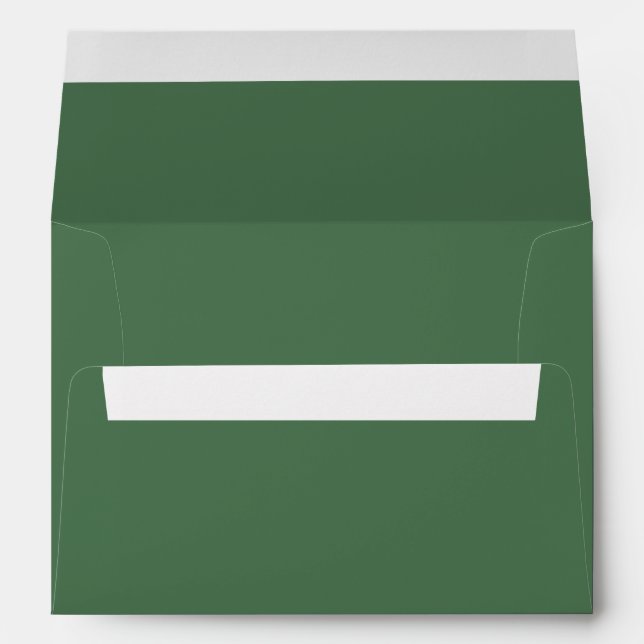 Solid colour plain Moss Green Envelope (Back (Bottom))