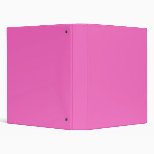 Solid colour plain orchid bright pink binder