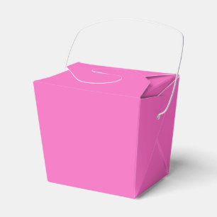 Solid colour plain orchid bright pink favor box