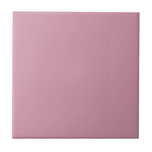 Solid colour plain Orchid Smoke mauve pink Tile