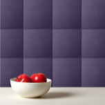 Solid colour plain pastel dark purple tile<br><div class="desc">Solid colour plain pastel dark purple design.</div>