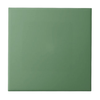 Solid colour plain pastel light green Stone Green Tile