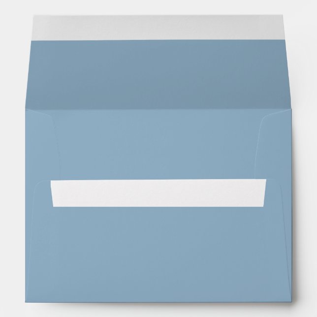 Solid colour plain pastel pale blue envelope (Back (Bottom))
