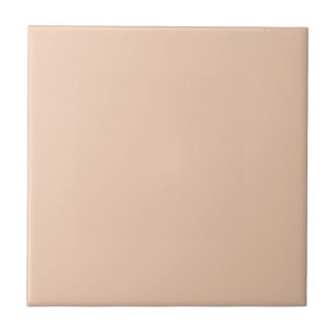 Solid colour plain peach beige tile