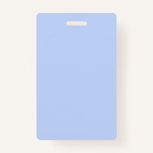 Solid colour plain periwinkle light blue badge