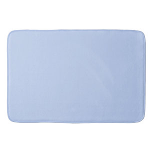 Solid colour plain periwinkle light blue bath mat