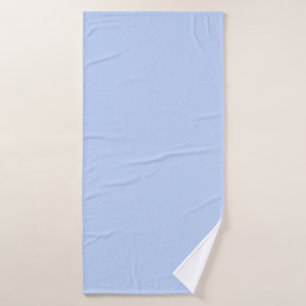 Solid colour plain periwinkle light blue bath towel