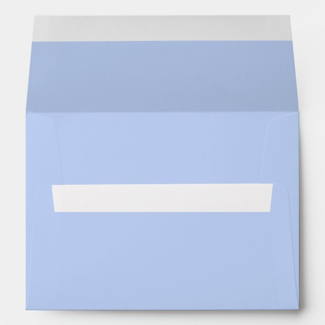 Solid colour plain periwinkle light blue envelope (Back (Bottom))