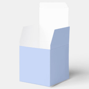 Solid colour plain periwinkle light blue favor box