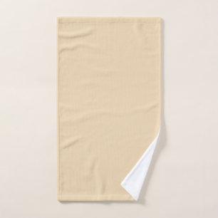 Solid colour plain sand beige dutch whit hand towel