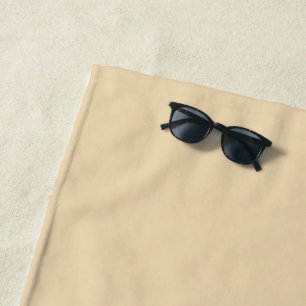 Solid colour plain sand beige dutch white beach towel