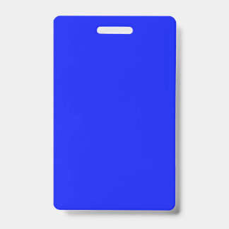 Solid colour plain sapphire bright blue badge