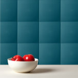 Solid colour plain teal peacock tile<br><div class="desc">Solid colour plain teal peacock design.</div>