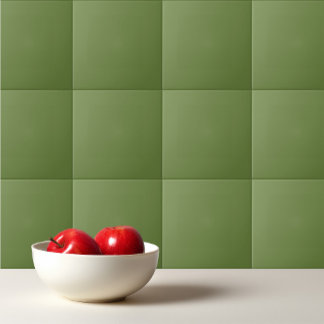 Solid colour plain thyme sage green tile