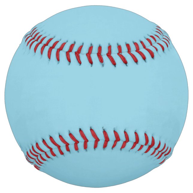 Solid colour plain Winter light Blue Softball (Front)
