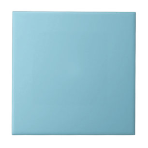 Solid colour plain Winter light Blue Tile