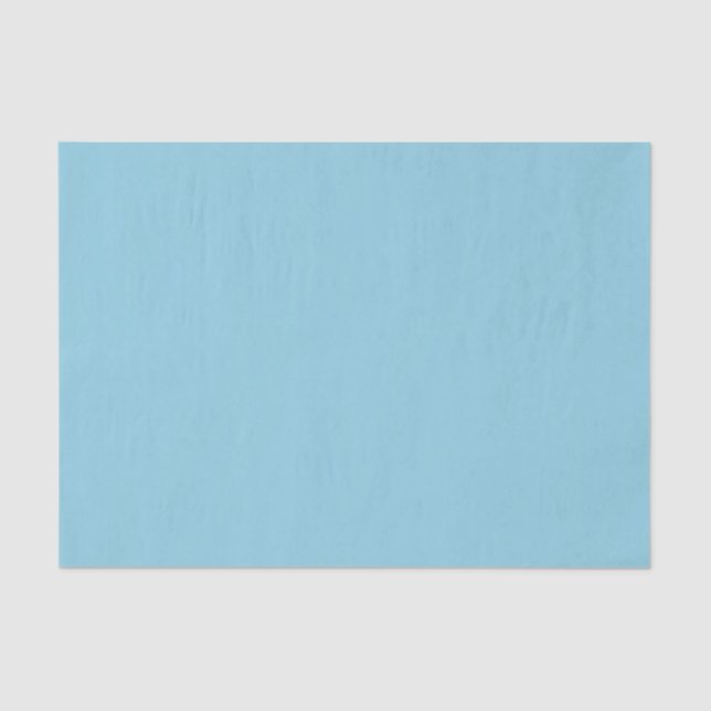 Solid colour plain Winter light Blue Tissue Paper (Front)