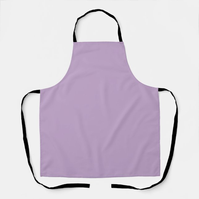 Solid colour plain wisteria light purple apron (Front)