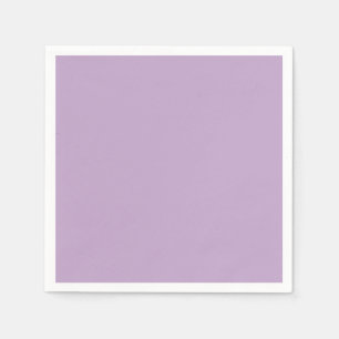 Solid colour plain wisteria light purple napkin