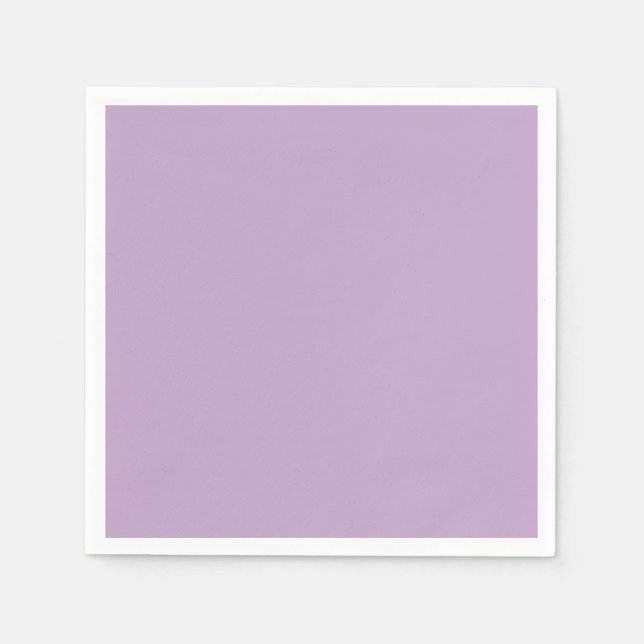 Solid colour plain wisteria light purple napkin (Front)