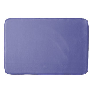 Solid Colour | purple blue periwinkle Bath Mat