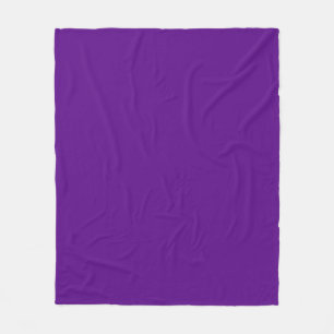 Solid Colour: Purple Fleece Blanket