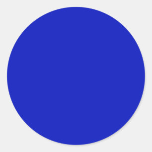 Solid Colour: Royal Blue Classic Round Sticker
