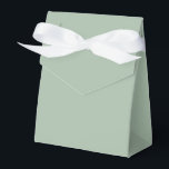 Solid colour Sage Mist light green Favor Box<br><div class="desc">Solid colour Sage Mist light green design.</div>