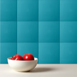 Solid colour seaside teal tile<br><div class="desc">Solid colour seaside teal blue design.</div>