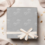 Solid Colour Silver - Mr & Mrs Wedding Favours Wrapping Paper<br><div class="desc">A beautiful colour with chic fonts make a statement piece for a reception favour. Items are easier to customize when you replace all text and photos first. If your art still needs to be adjusted, click on the Customize This button. This will take you to a design area where you...</div>