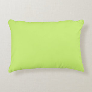 Solid colour soft light lime green accent pillow
