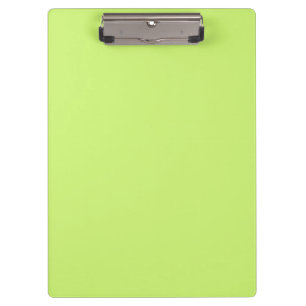 Solid colour soft light lime green clipboard