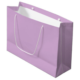 Solid colour soft orchid pastel purple lilac large gift bag