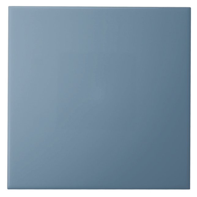 Solid Colour Sporty Blue #6789a1 Tile (Front)