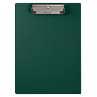 Solid colour spruce dark green clipboard