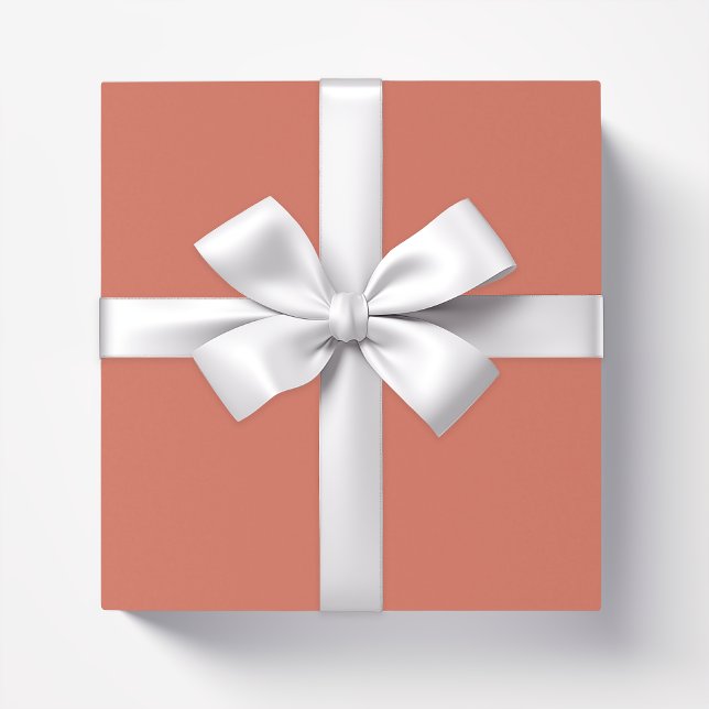 Solid colour terracotta brown wrapping paper (Creator Uploaded)